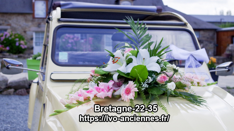 Bouquet Voiture Mariage Ventouse