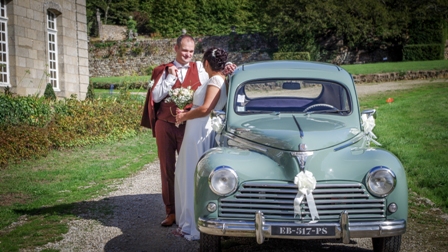 Location Peugeot 203 mariage lvo-anciennes Dinan Bretagne