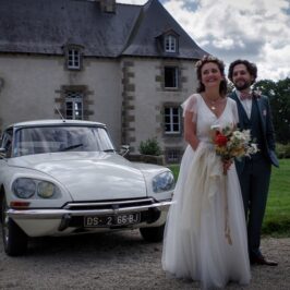 mariage Breton en DS Citroën 35