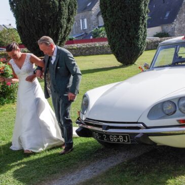 Mariage en DS Citroën au cœur du Mené.