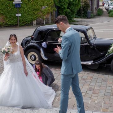 Voiture de mariage en Côtes Armor.