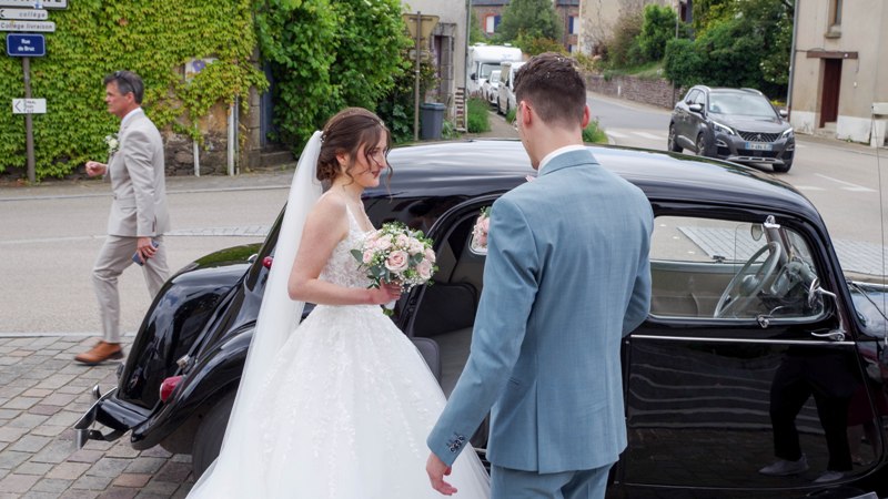 Voiture de mariage en Côtes Armor