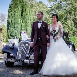 location voiture ancienne de mariés en Bretagne Ouest