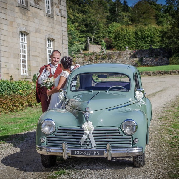 Location Peugeot 203 pour mariage en Bretagne