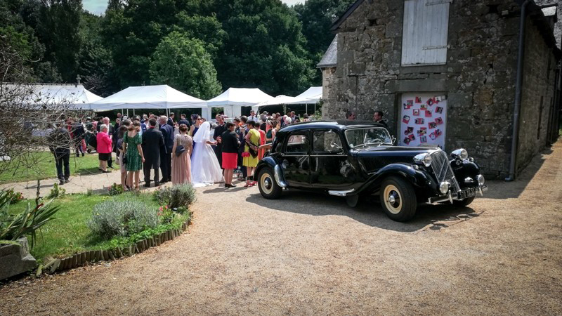 voiture de collection Traction pour un mariage à Saint-Malo